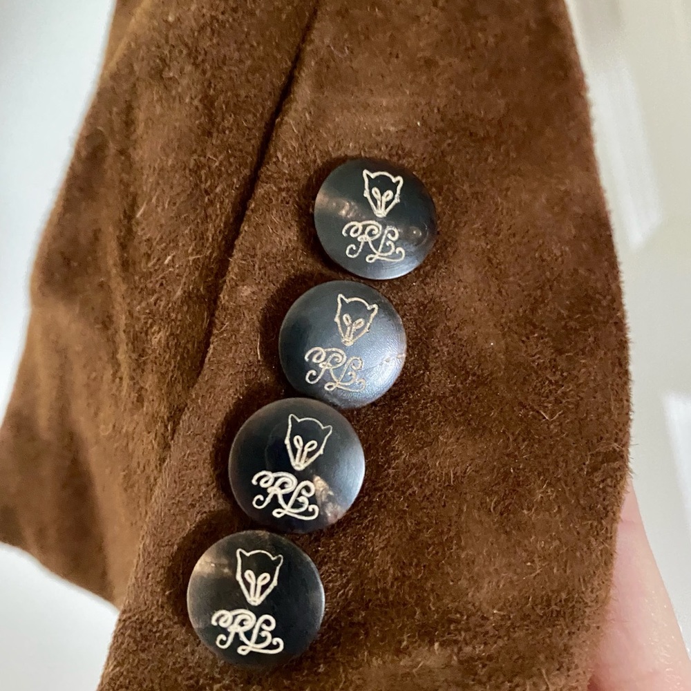 Ralph Lauren Collection Brown Suede Jacket - Picture 3 of 4